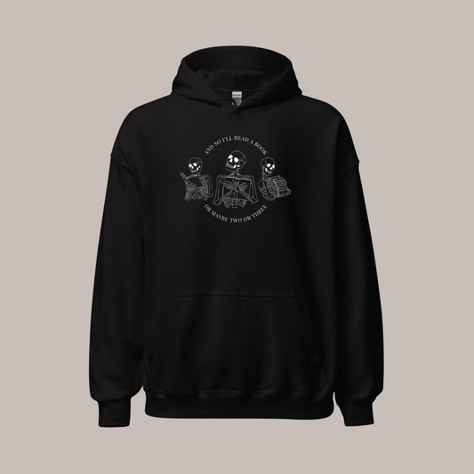 Literary Skeletons Hoodie | Black