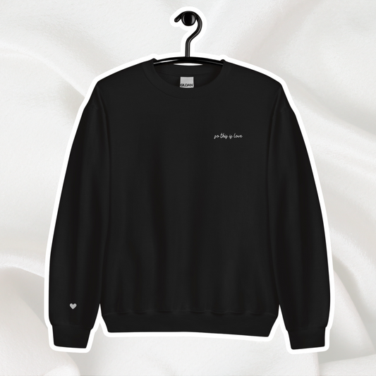 So This is Love Embroidered Crewneck | Black