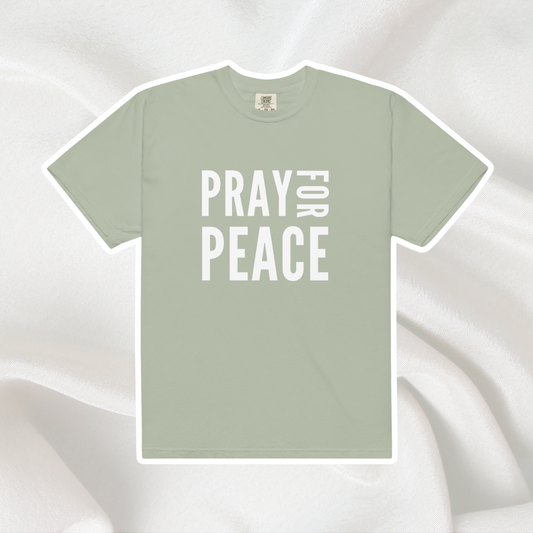 Pray for Peace Comfort Colors Tee | Bay