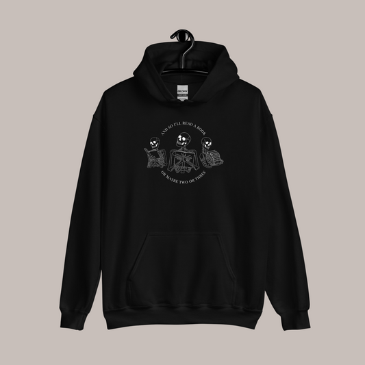 Literary Skeletons Hoodie | Black