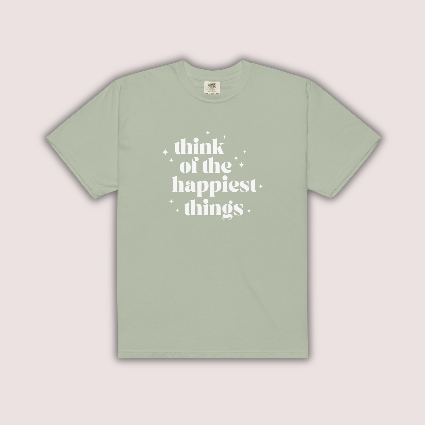 Think of the Happiest Things Comfort Colors Tee | Bay