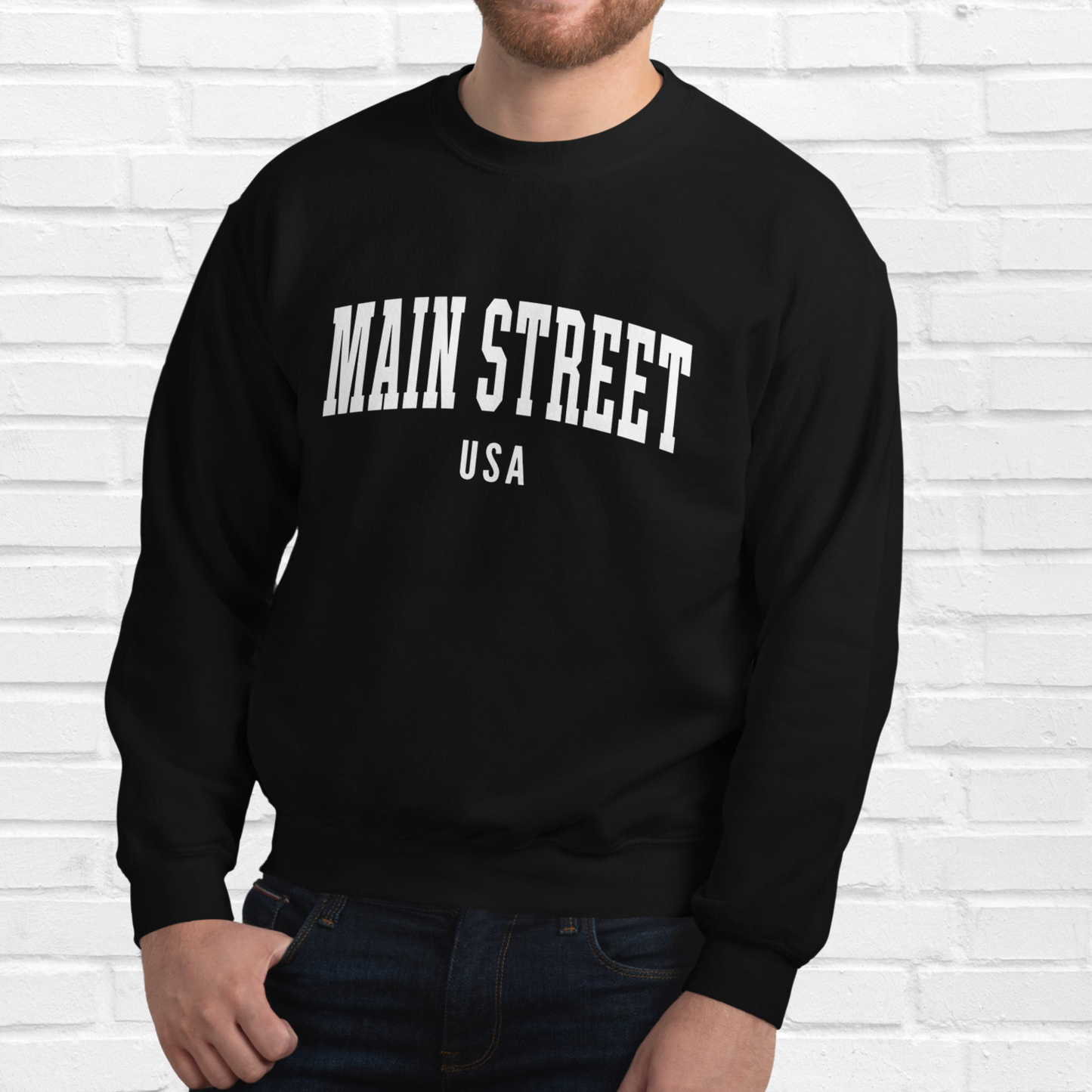 Main Street USA Crewneck | Black