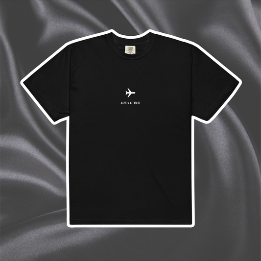 Airplane Mode Comfort Colors Tee | Black