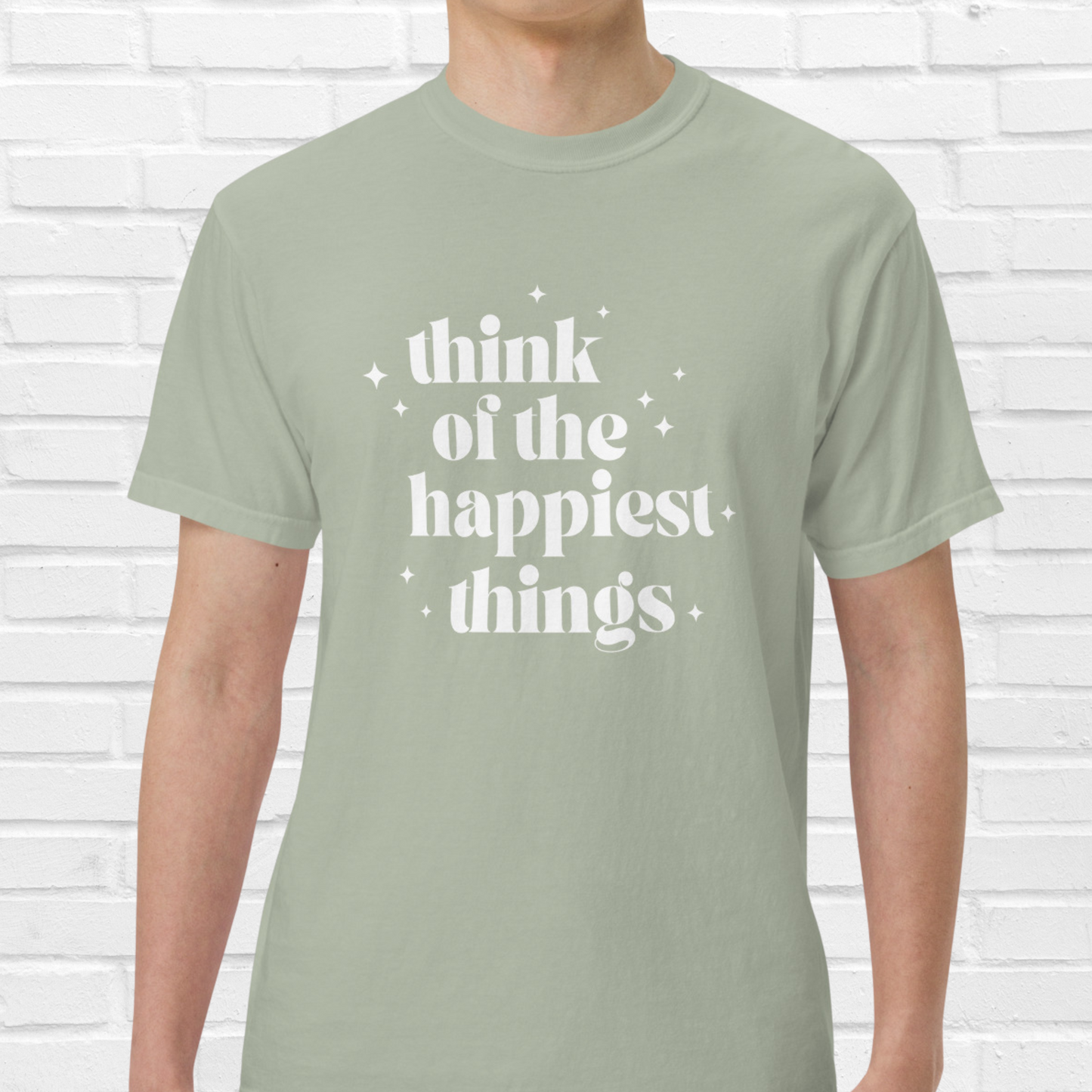 Think of the Happiest Things Comfort Colors Tee | Bay