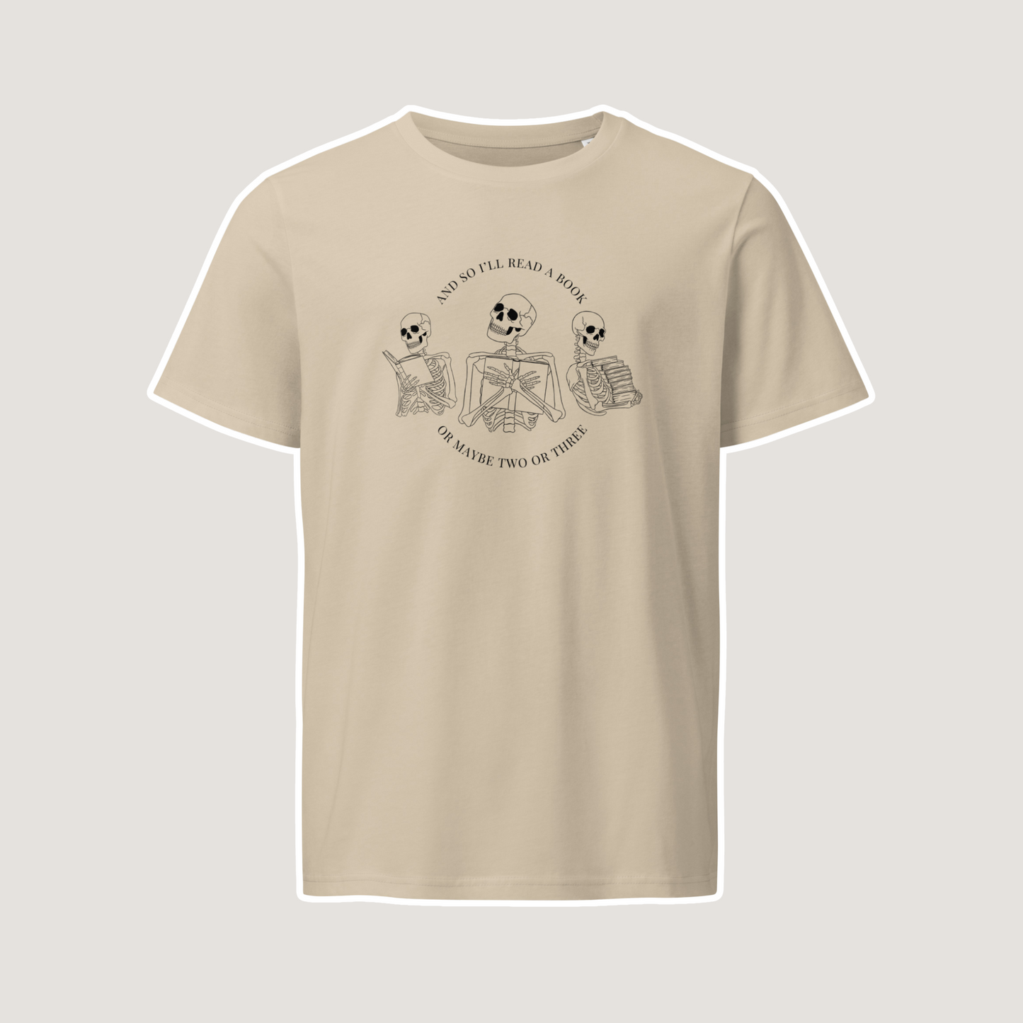 Literary Skeletons Stanley/Stella Organic Tee | Desert Dust