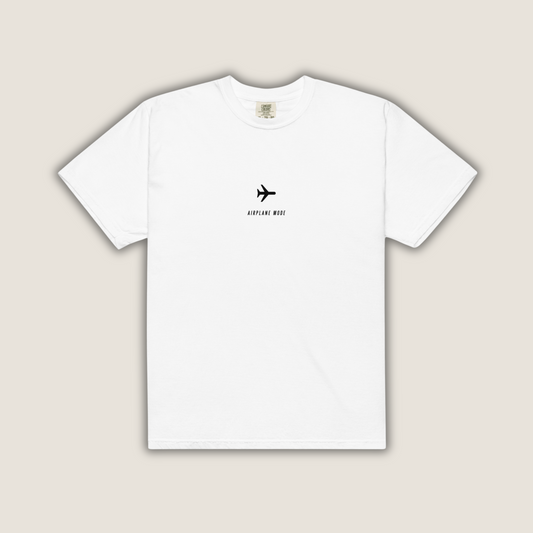 Airplane Mode Comfort Colors Tee | White