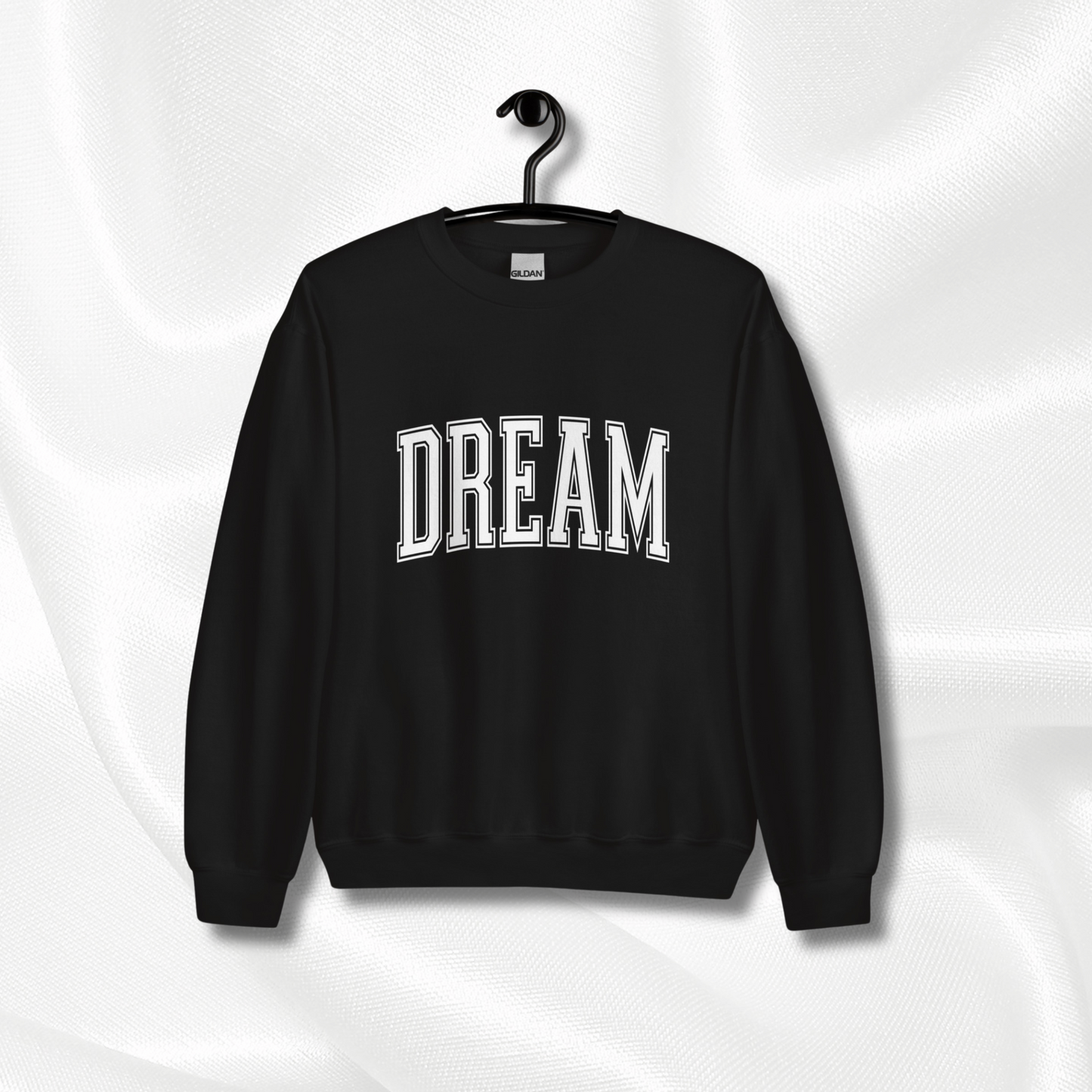 Varsity Dream Crewneck | Black