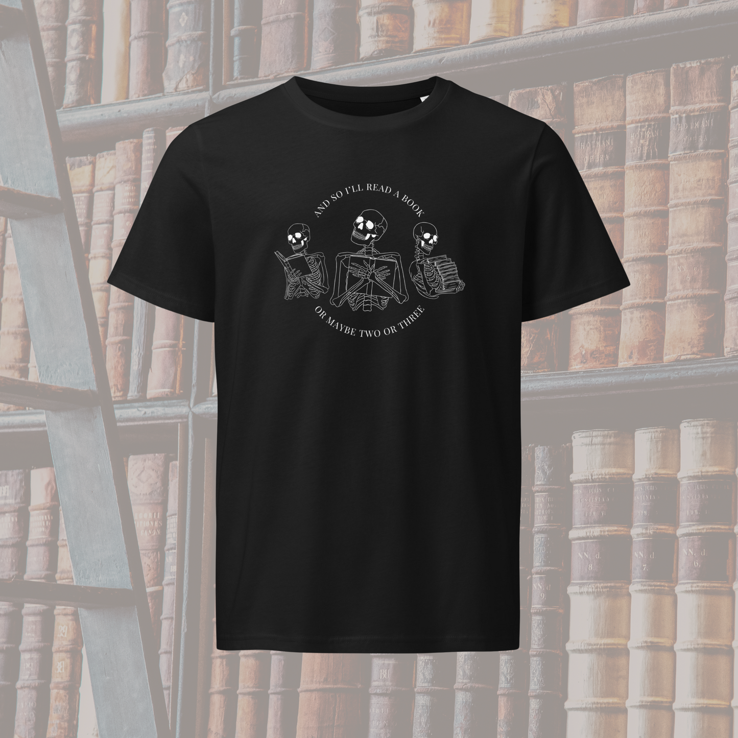 Literary Skeletons Stanley/Stella Organic Tee | Black