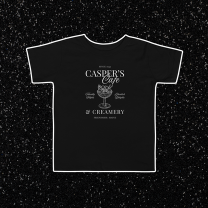 Casper's Cafe Toddler Tee | Black