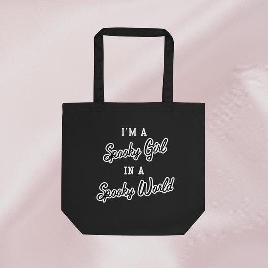 Spooky Girl Tote Bag | Black