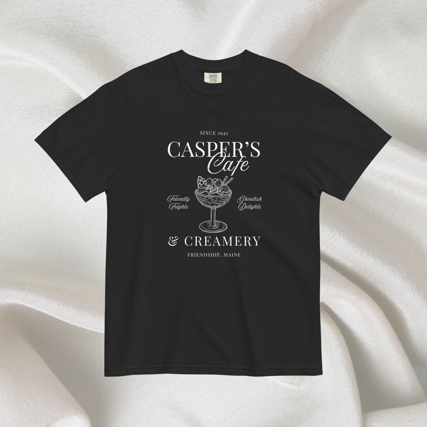 Casper's Cafe Comfort Colors Tee | Black