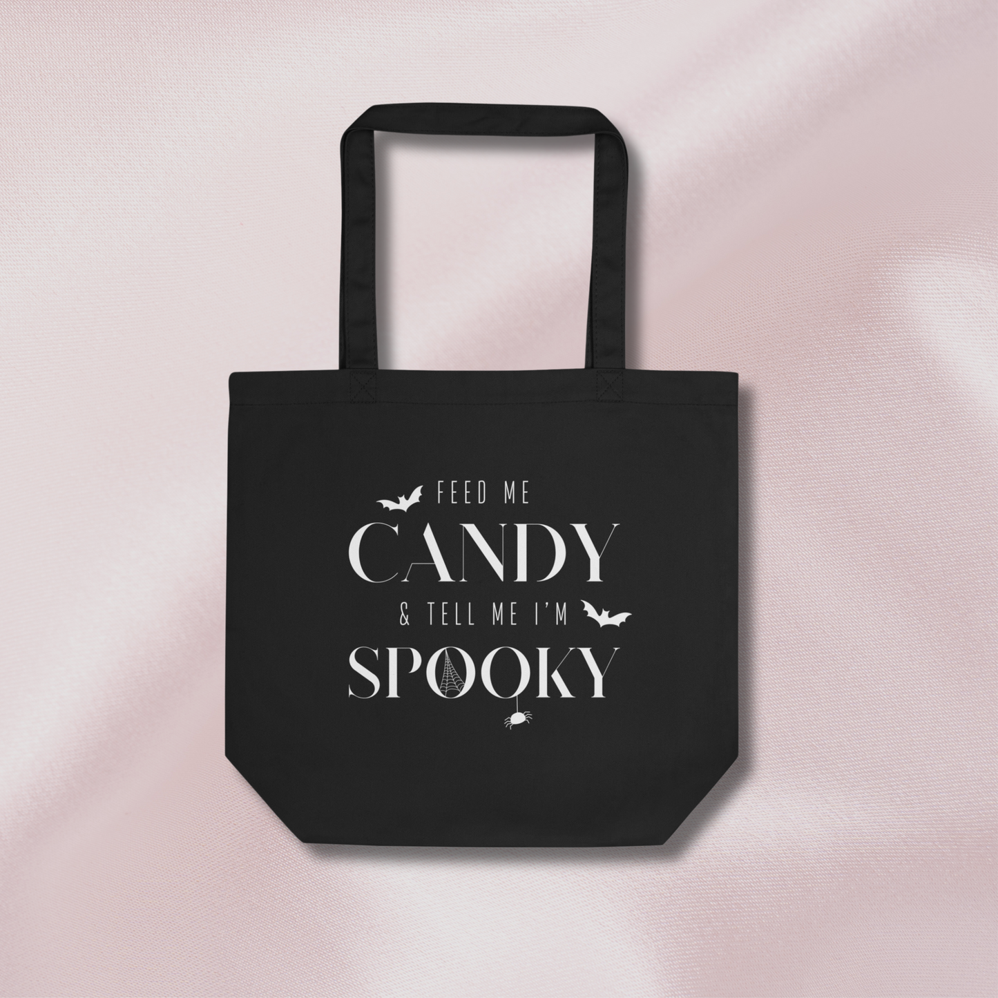 Feed Me Candy Tote Bag | Black