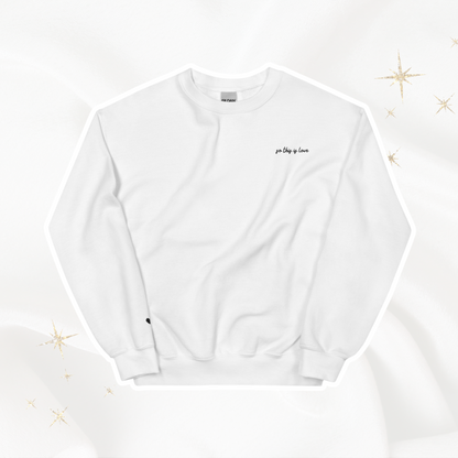 So This is Love Embroidered Crewneck | White