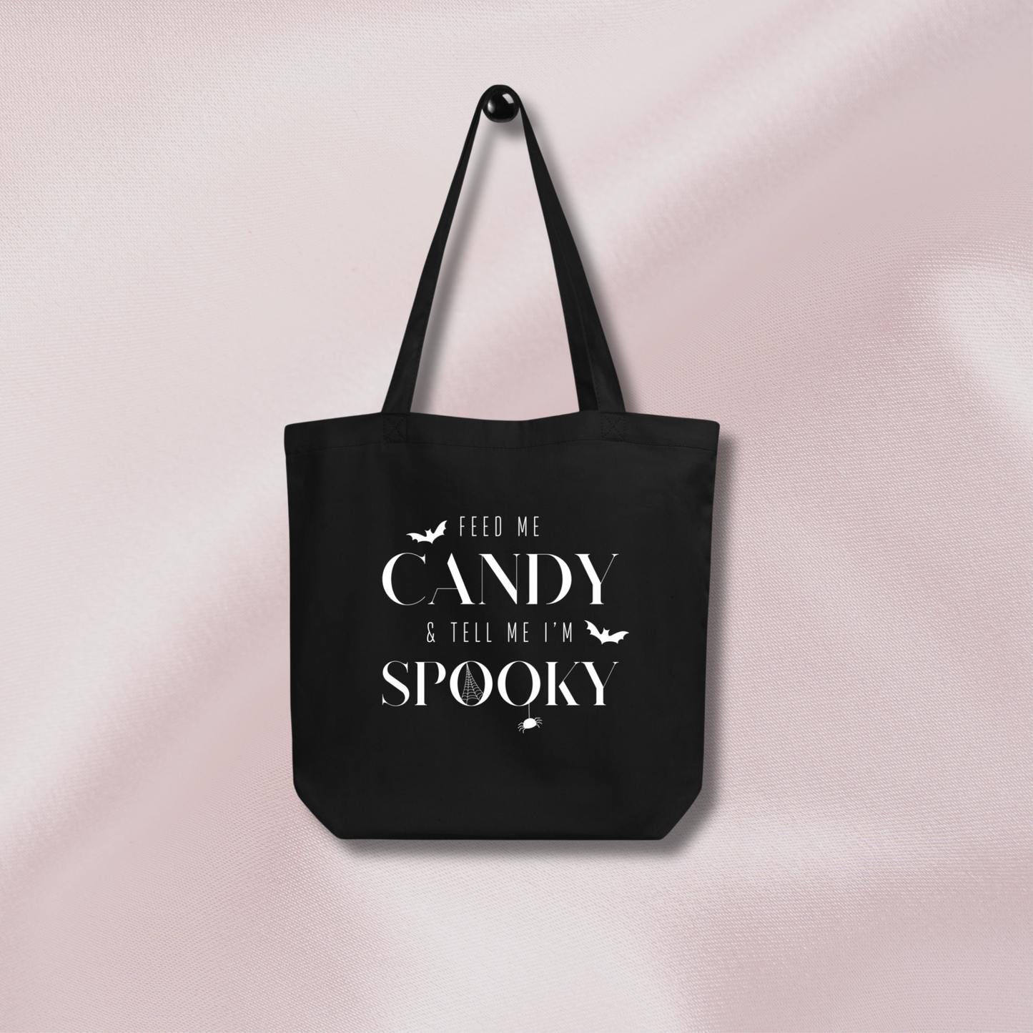 Feed Me Candy Tote Bag | Black