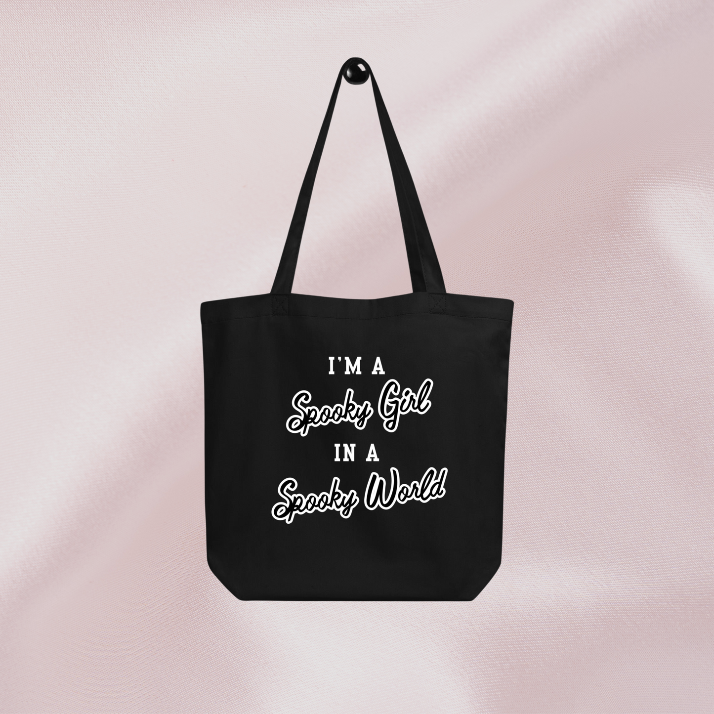 Spooky Girl Tote Bag | Black