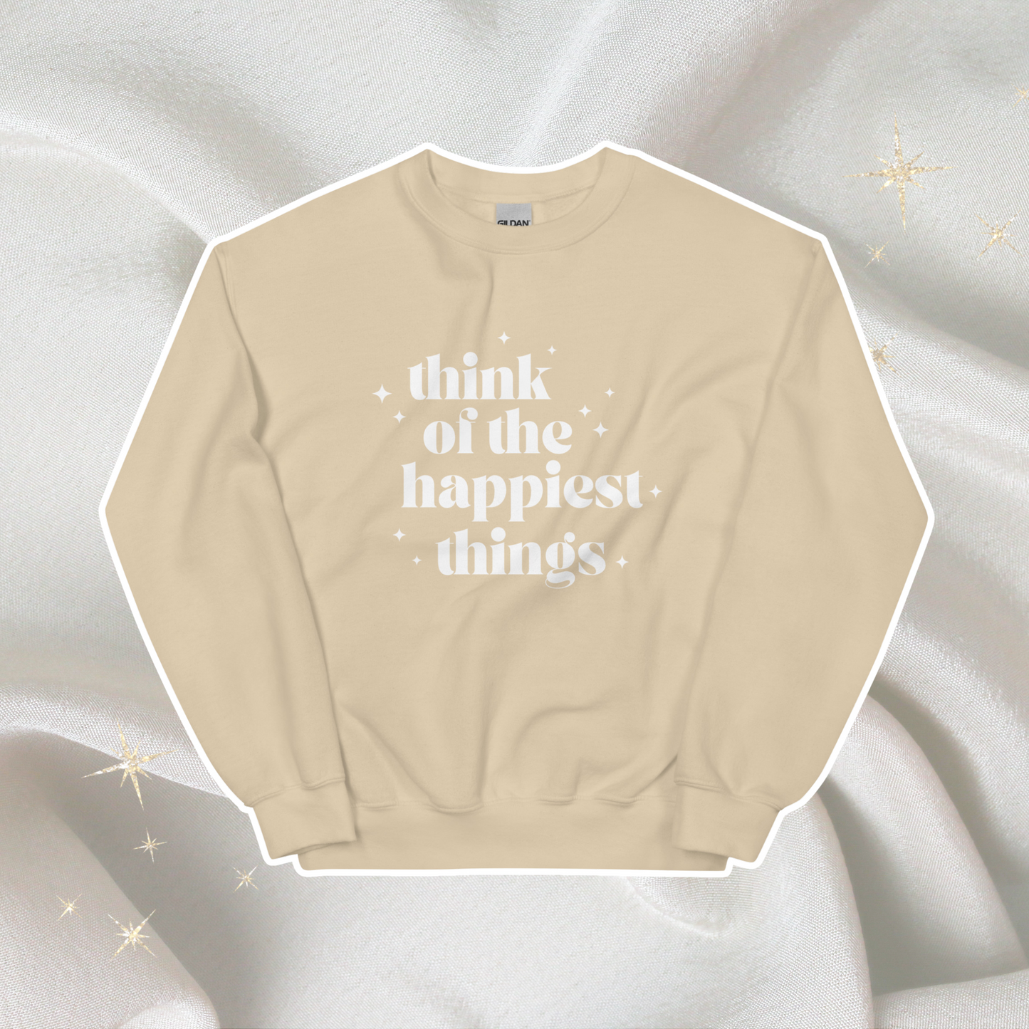 Happiest Things Crewneck | Sand