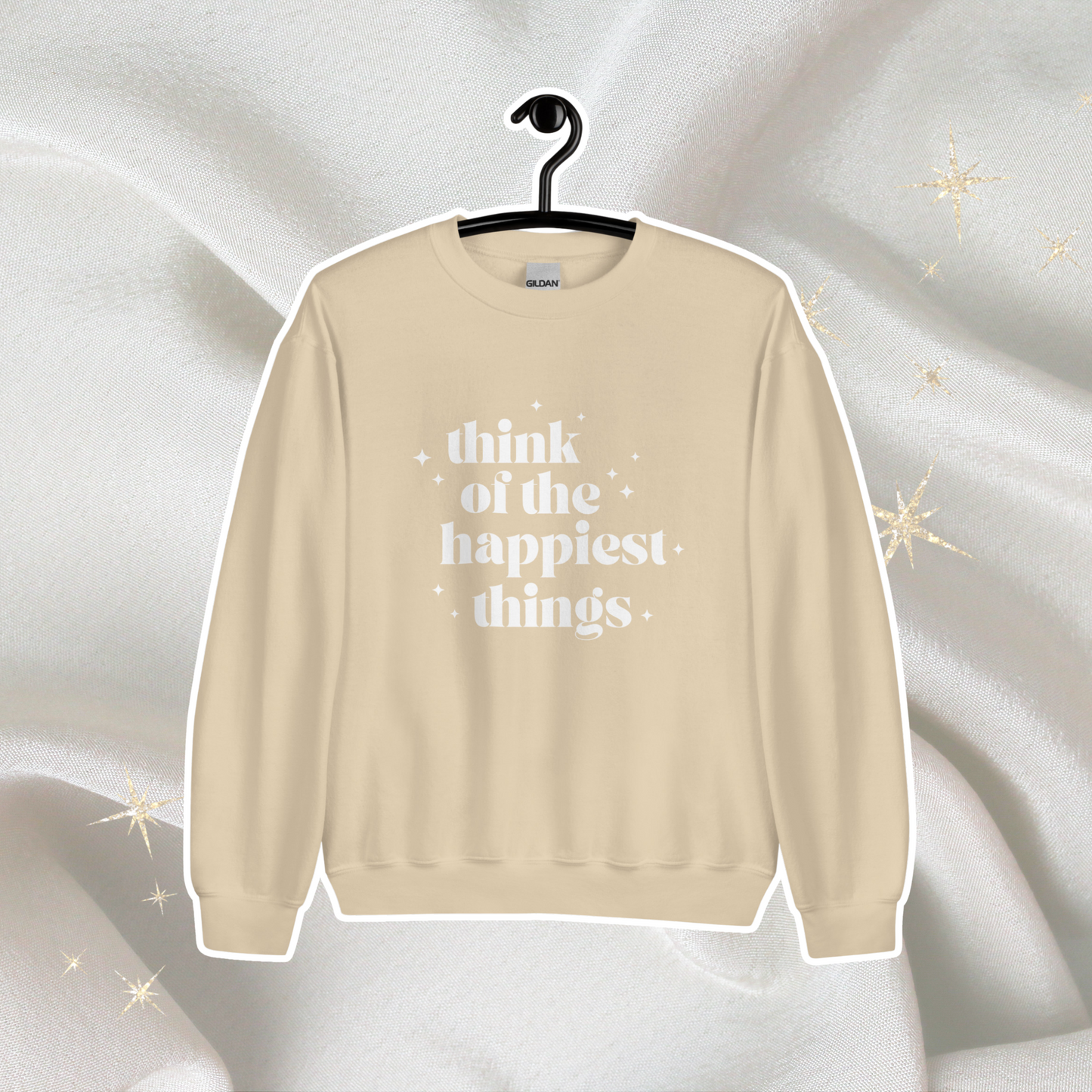 Happiest Things Crewneck | Sand