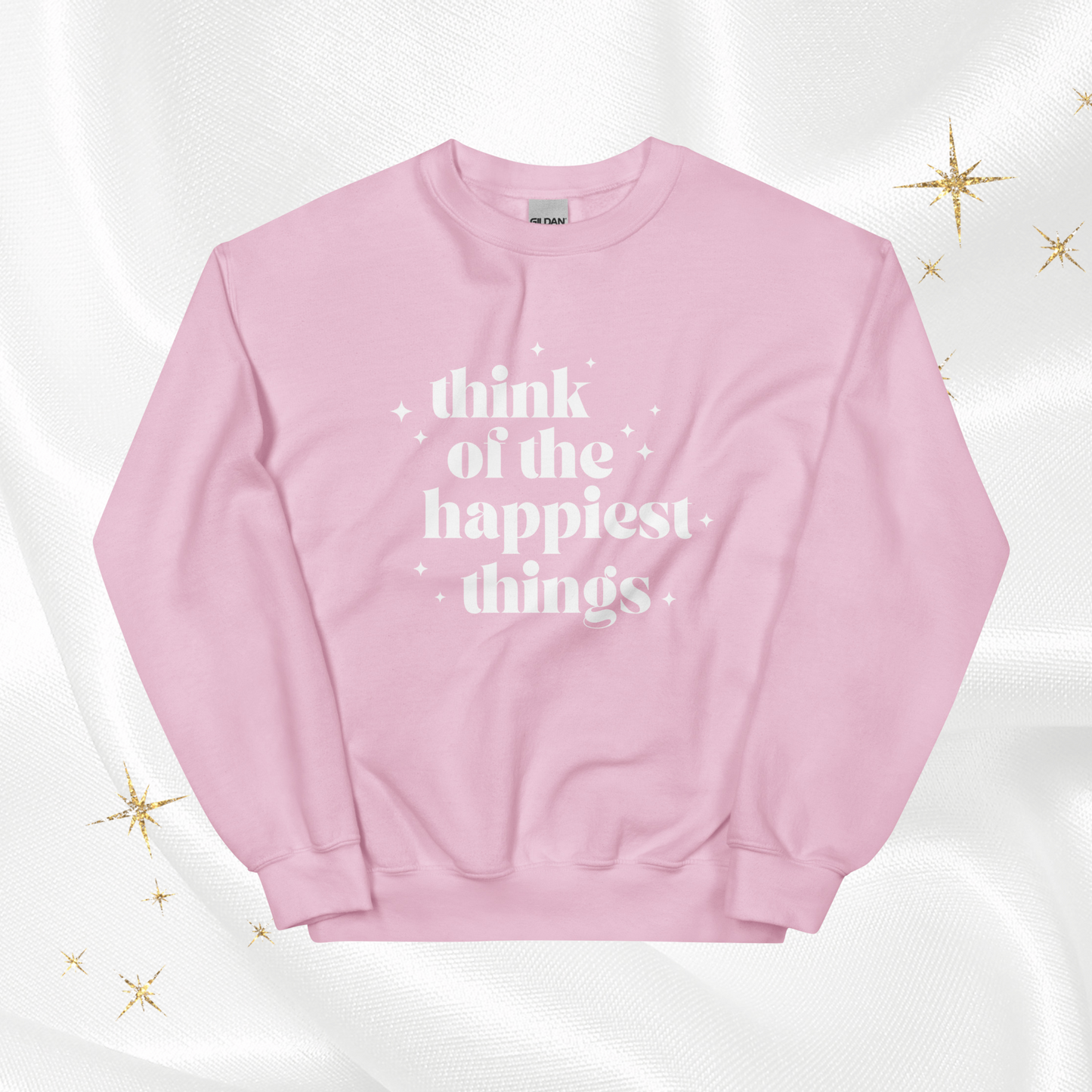 Happiest Things Crewneck | Light Pink