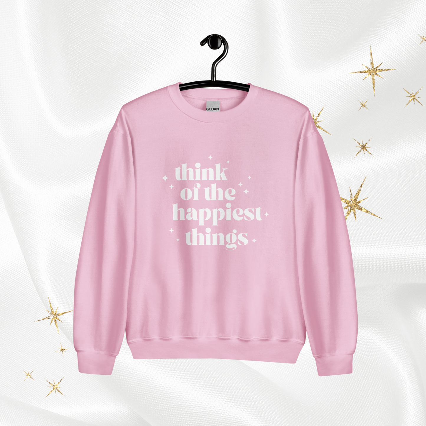 Happiest Things Crewneck | Light Pink