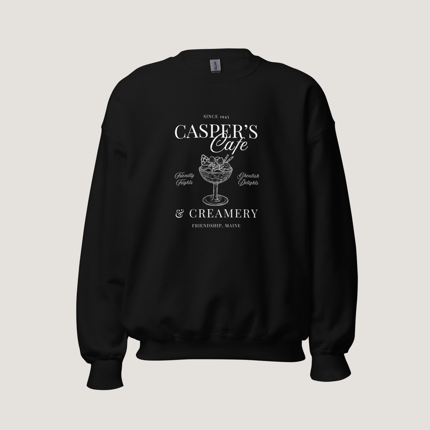 Casper's Cafe Crewneck | Black