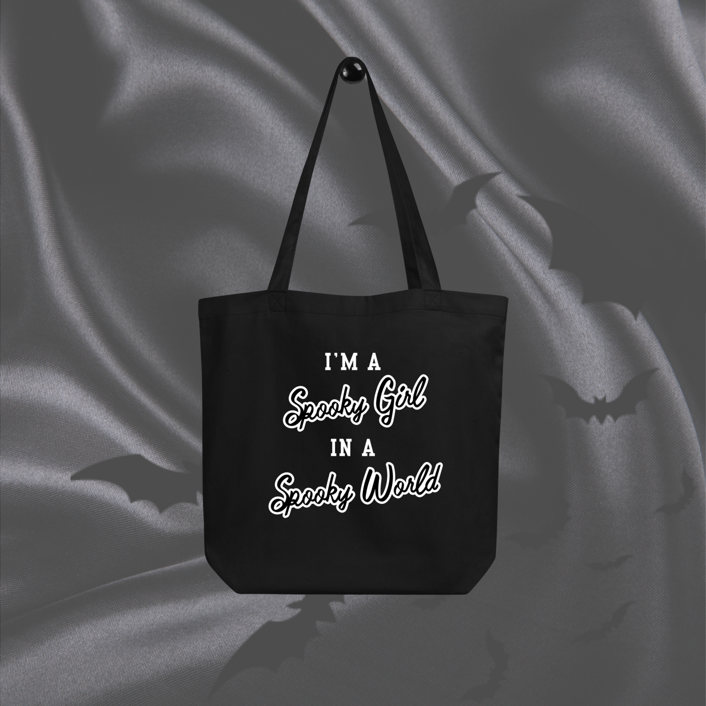 Spooky Girl Tote Bag | Black