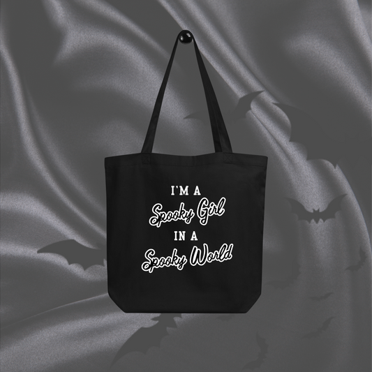 Spooky Girl Tote Bag | Black