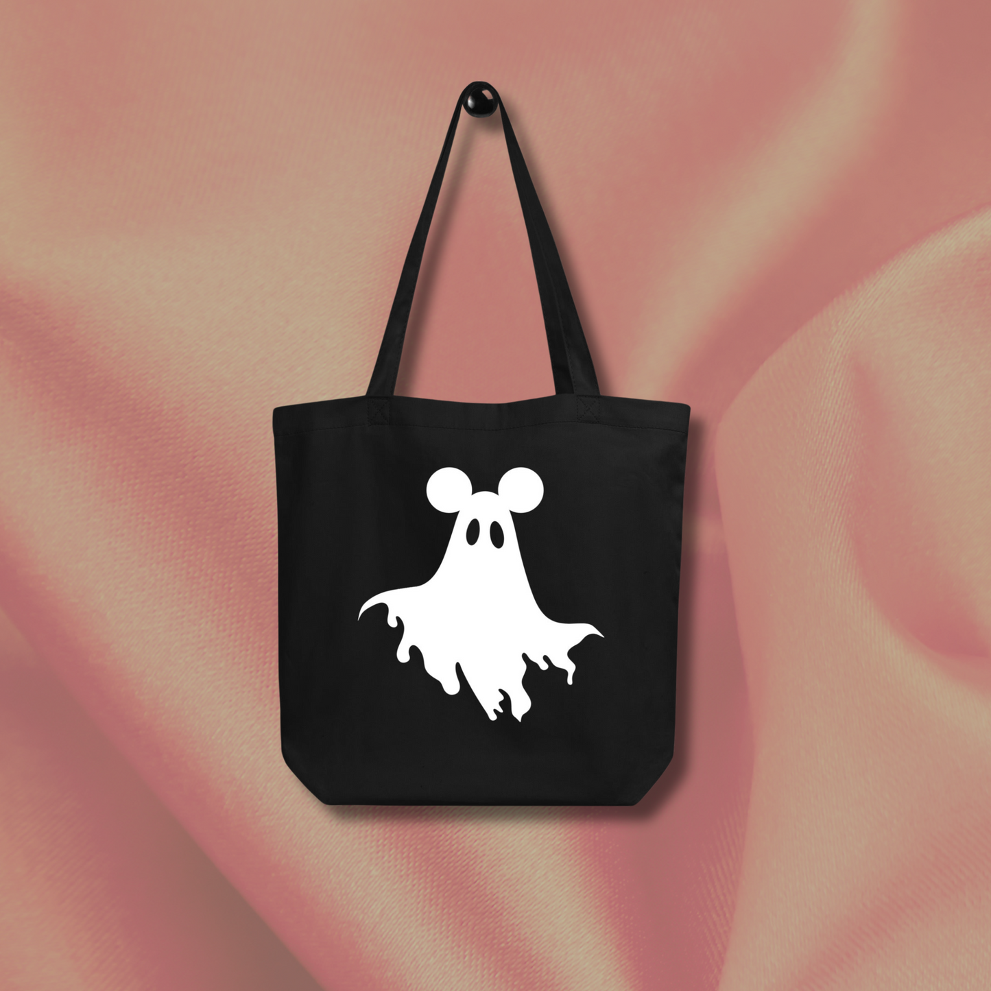 Mouse Ghost Ears Tote Bag | Black