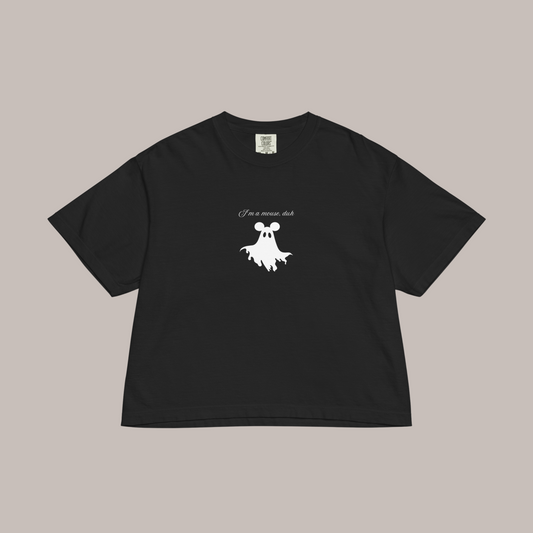 I'm a Mouse Comfort Colors Crop Tee | Black