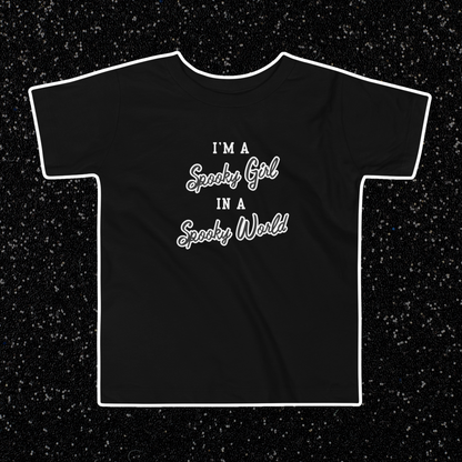 Spooky Girl Toddler Tee | Black