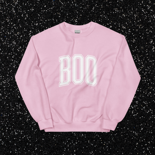 Boo Halloween Crewneck | Light Pink