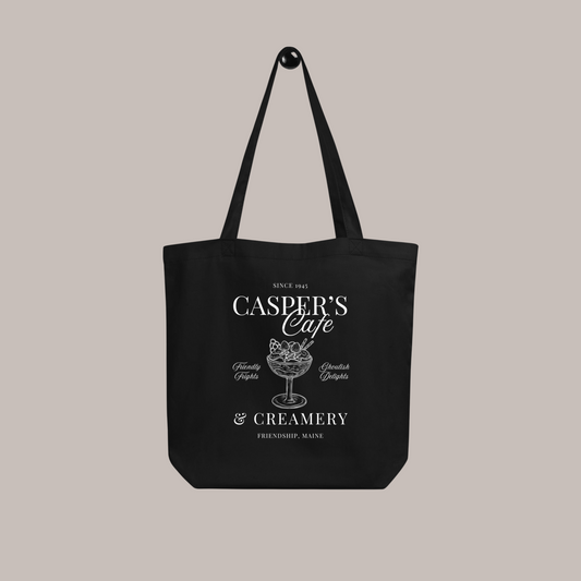 Casper's Cafe Tote Bag | Black