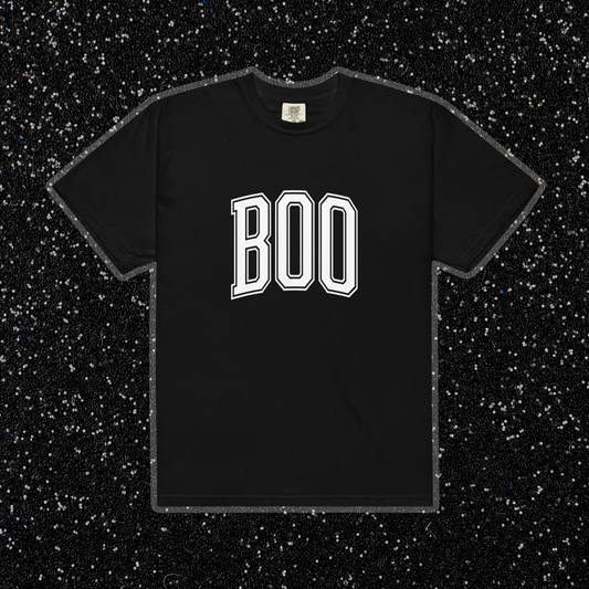Varsity Boos Comfort Colors Tee | Black