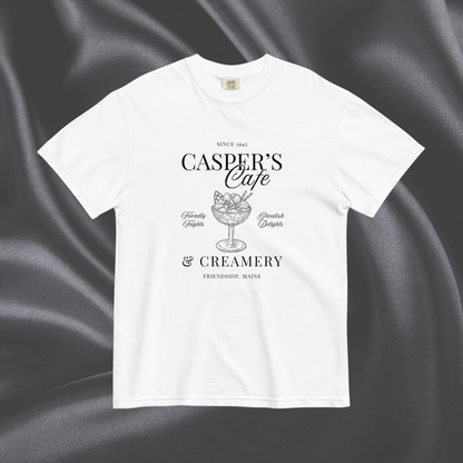 Casper's Cafe Comfort Colors Tee | White