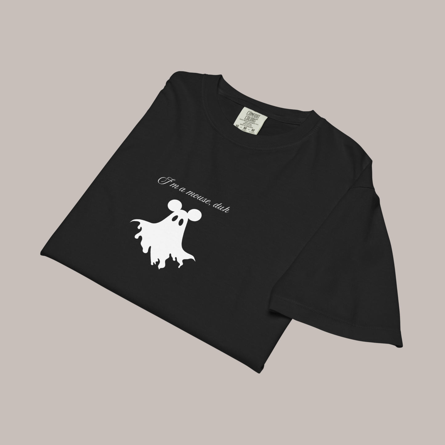 I'm a Mouse Comfort Colors Crop Tee | Black