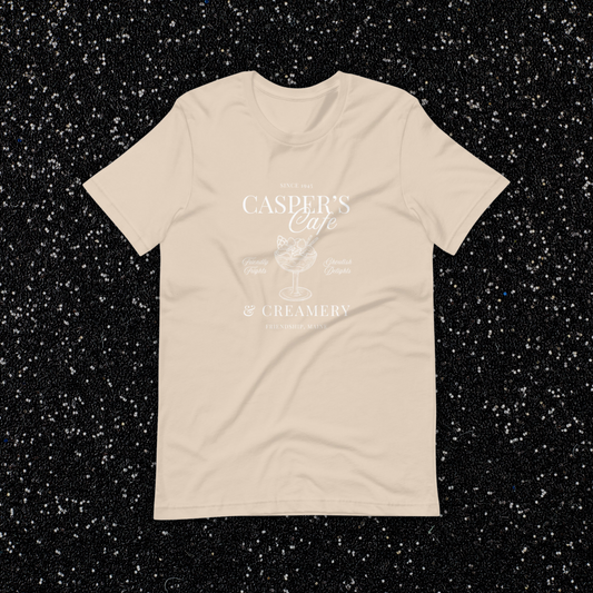 Casper's Cafe Bella + Canvas Tee | Soft Cream