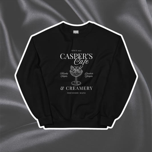 Casper's Cafe Crewneck | Black