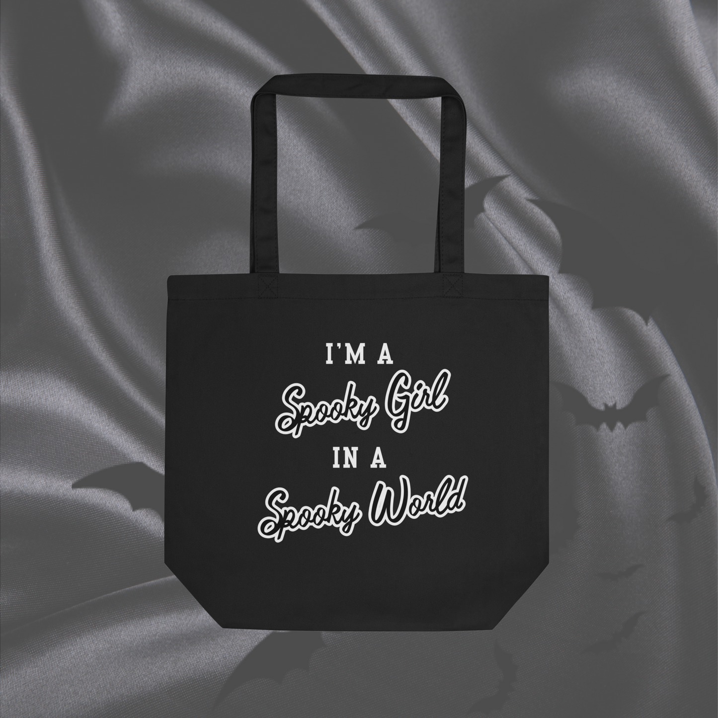 Spooky Girl Tote Bag | Black