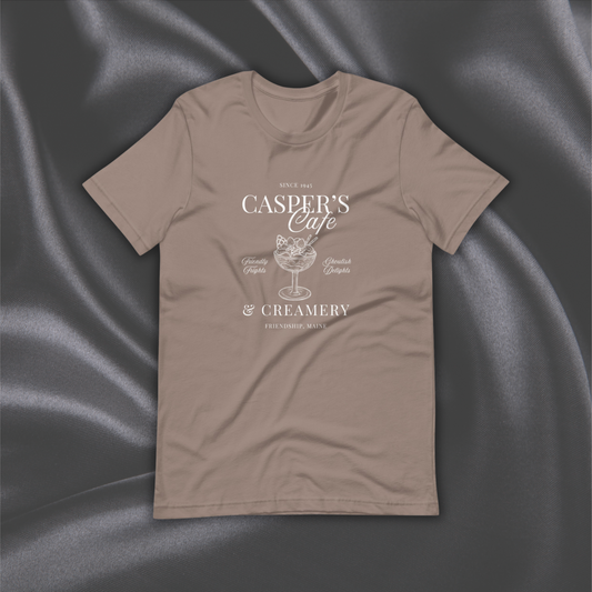 Casper's Cafe Bella + Canvas Tee | Pebble