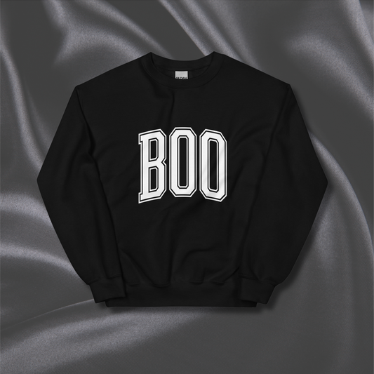 Boo Halloween Crewneck | Black