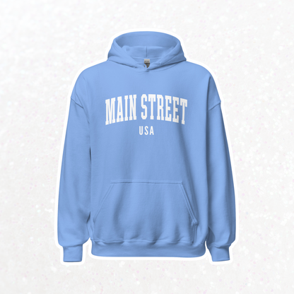 Main Street USA Hoodie | Carolina Blue