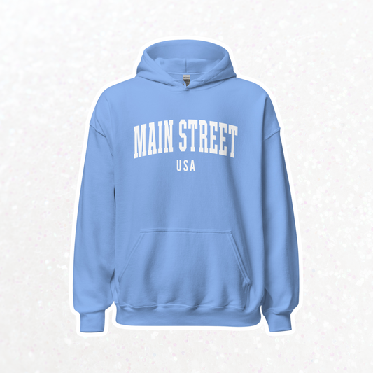 Main Street USA Hoodie | Carolina Blue