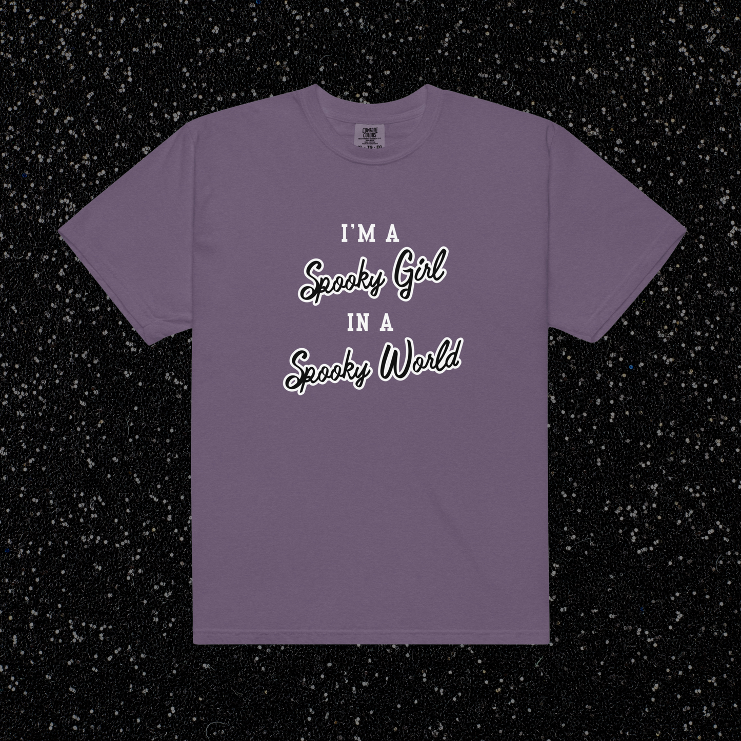 Spooky Girl Comfort Colors Tee | Grape
