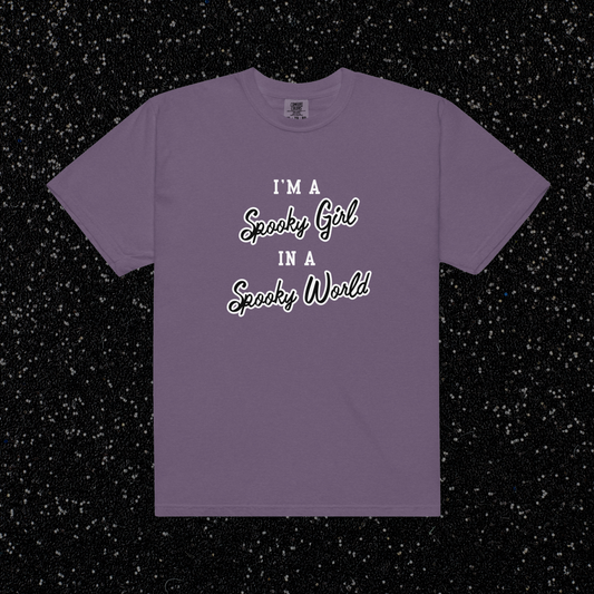 Spooky Girl Comfort Colors Tee | Grape