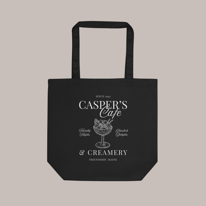 Casper's Cafe Tote Bag | Black