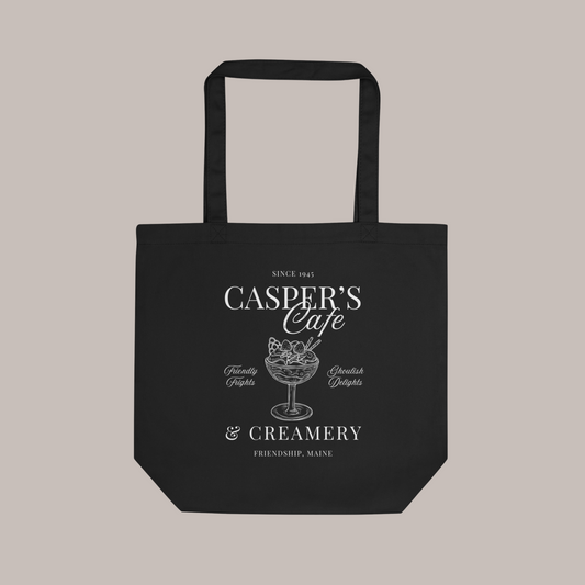 Casper's Cafe Tote Bag | Black