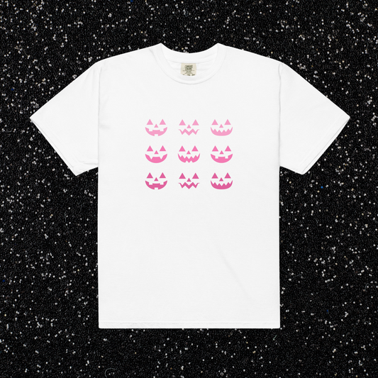 Pink Pumpkins Tee | White