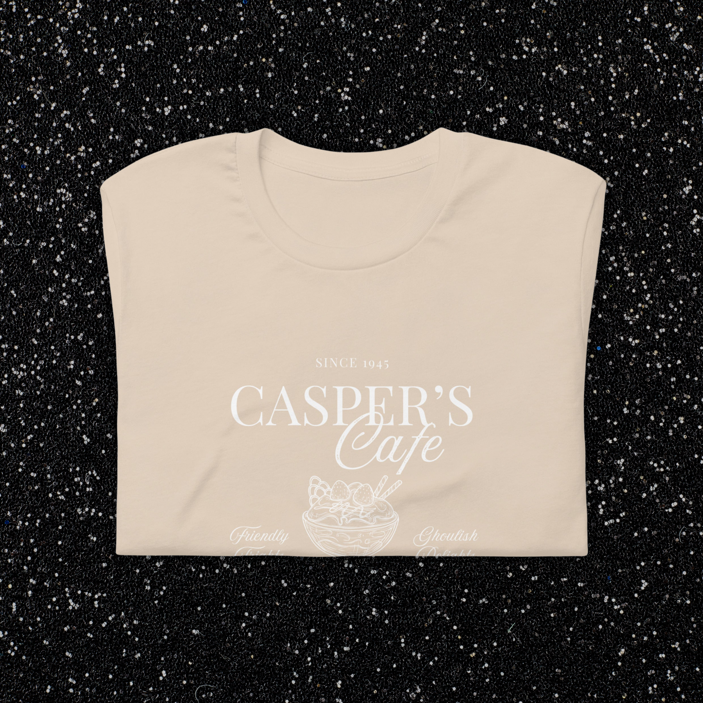 Casper's Cafe Bella + Canvas Tee | Soft Cream