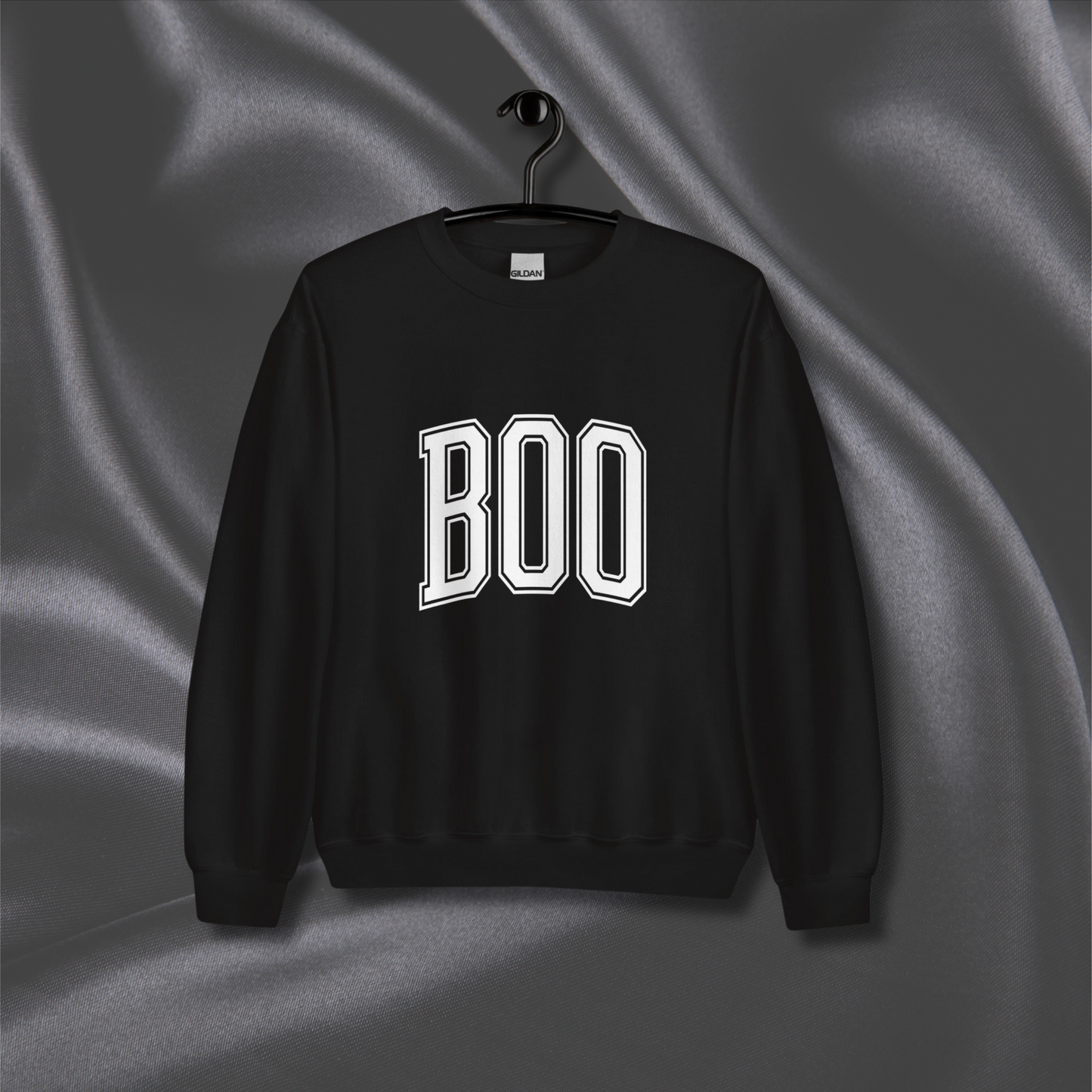 Boo Halloween Crewneck | Black