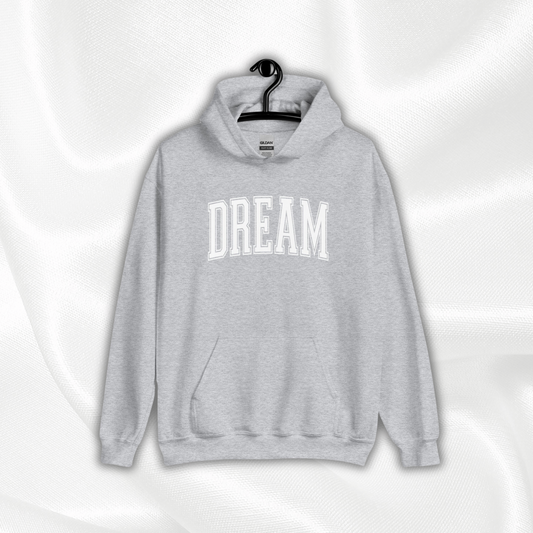 Varsity Dream Hoodie | Gray (White Print)