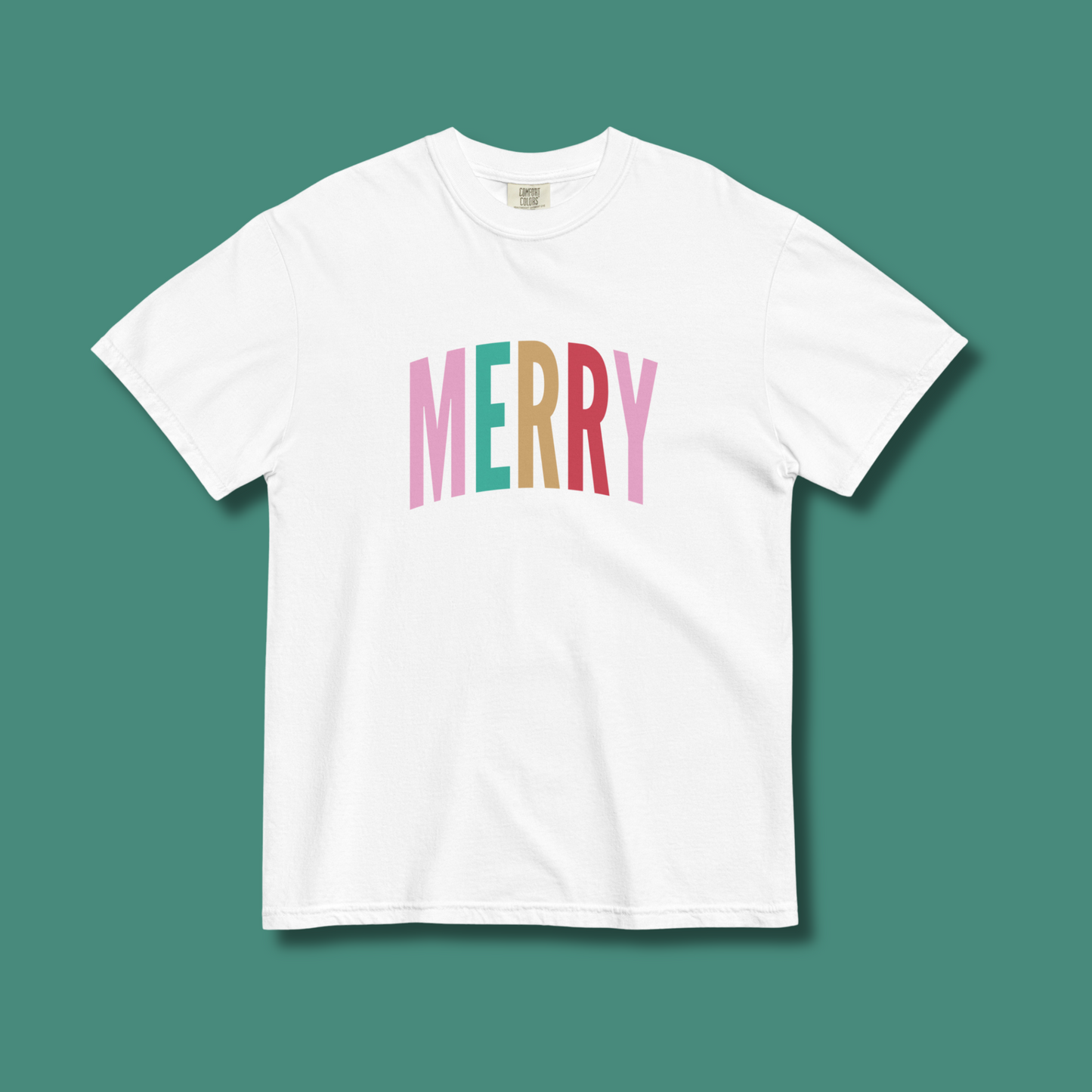 Merry Comfort Colors Tee | White